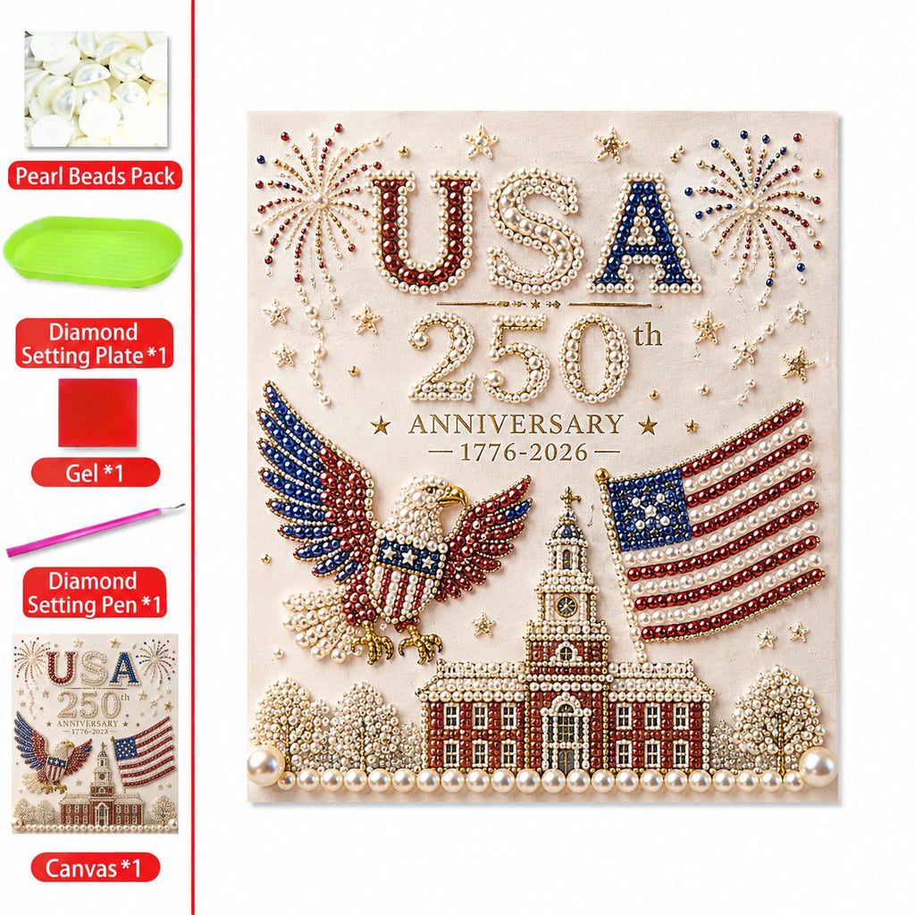 🎁USA 250th Anniversary DIY Pearl Painting Kit