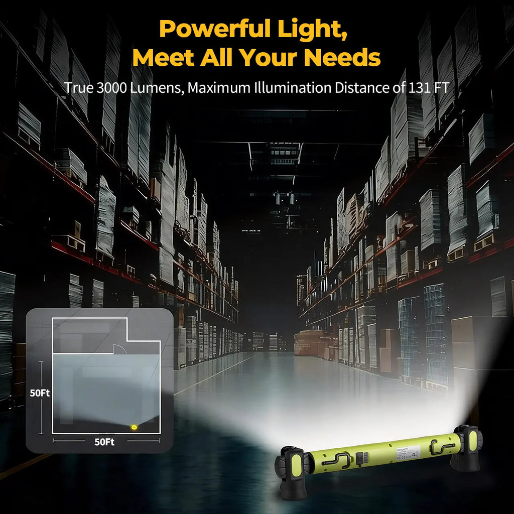 🔧 Under Hood Light Bar – 3000LM Magnetic LED, Cordless Rechargeable, Father's Day Gift