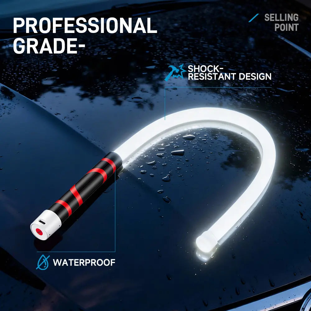 Bendable LED Flashlight Stick – 31" Flexible LED Work Light, High Lumen Magnetic Inspection Light