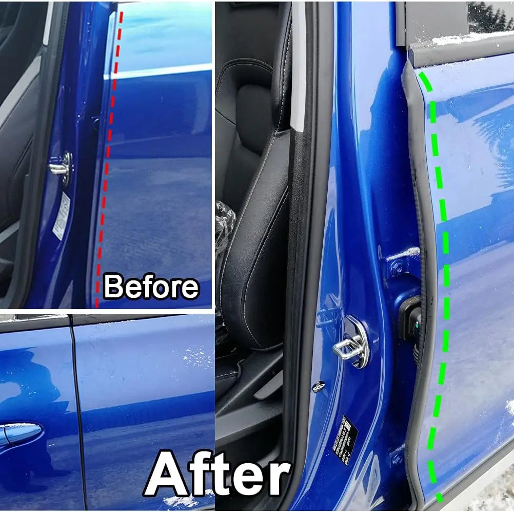 Car Door Seal Strip - 2PCS B-Pillar Seal Strip, Automotive Rubber Frame Universal for Cars, Trucks, SUV, RVs