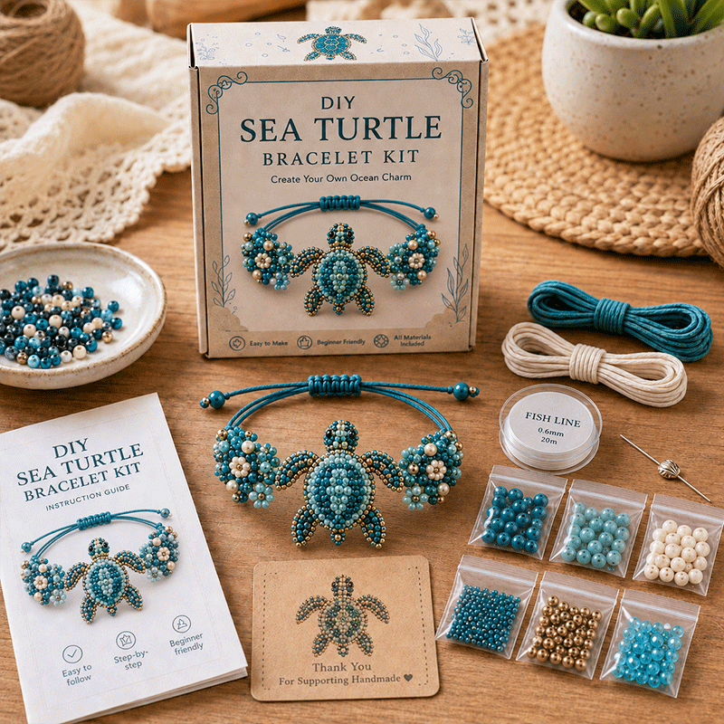 🔥50% Off Last Day - 🐙DIY Beaded Bracelet Making Kit