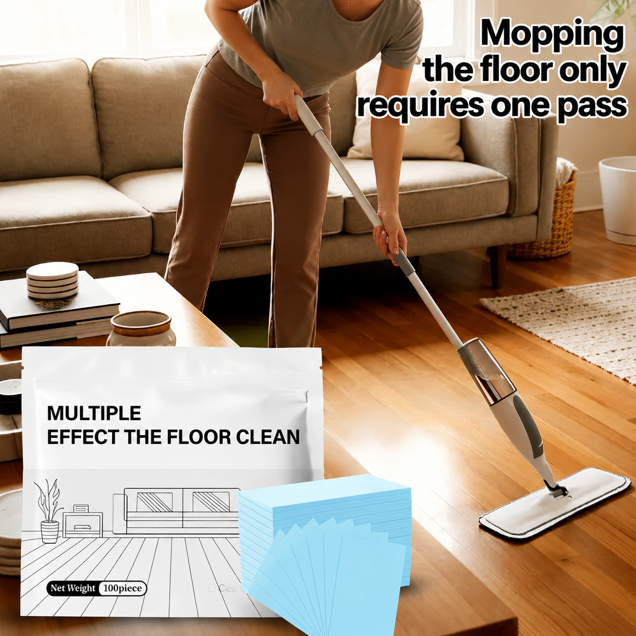 💧 Floor Cleaning Tablets – Dissolve Instantly, Deep Clean, Antibacterial, Safe for All Floors
