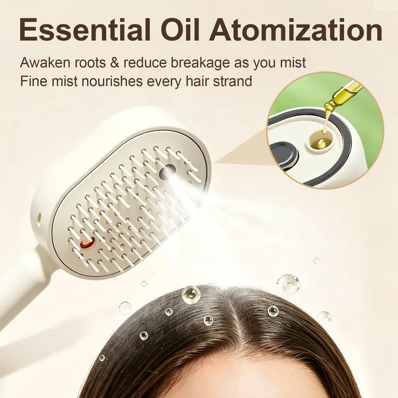 🎁2026 Hot Sales 50% OFF-⚡Electric Spray Air Cushion Massage Comb