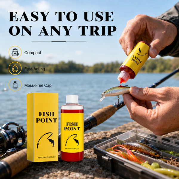 🌊 Premium Fish Lure Attractant Red Worm Formula Easy Fishing