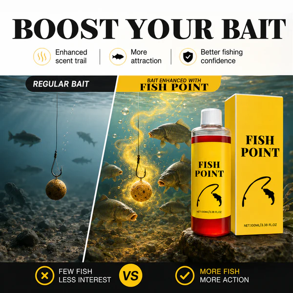 🎣 Fish Attractant – Red Worm Formula, More Bites, Less Waiting