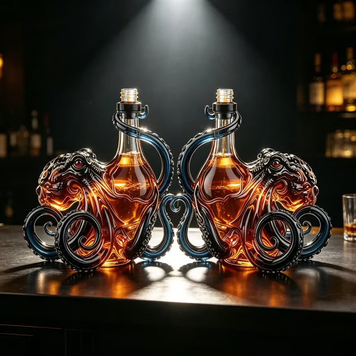 🎁 Father’s Day 49% OFF – Octopus-style whisky bottle, classic collector's edition 🐙🥃