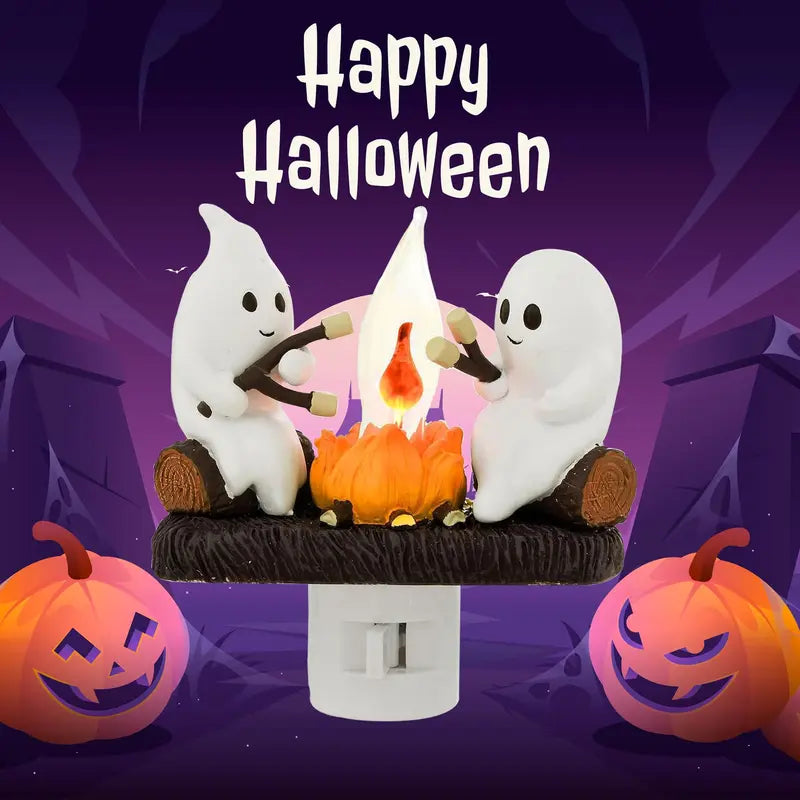 Early Halloween Specials 49% OFF🔥Ghosts Roasting Campfire Flickering Night Light