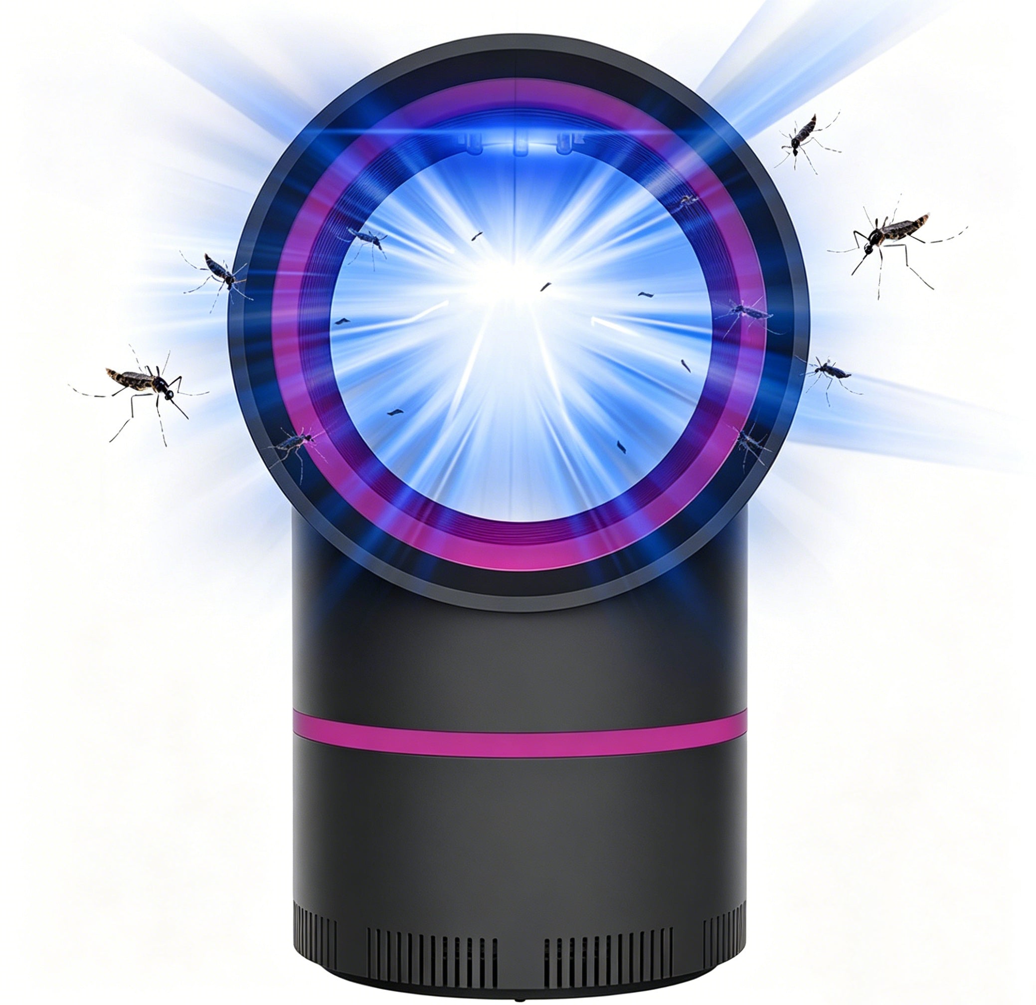 🦟 360° LED Mosquito Killer Lamp – Mute UV Light, Bug Trap for Home