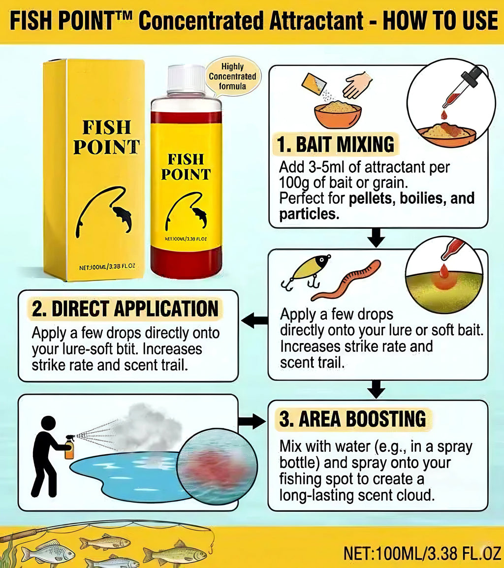 🌊 Premium Fish Lure Attractant Red Worm Formula Easy Fishing