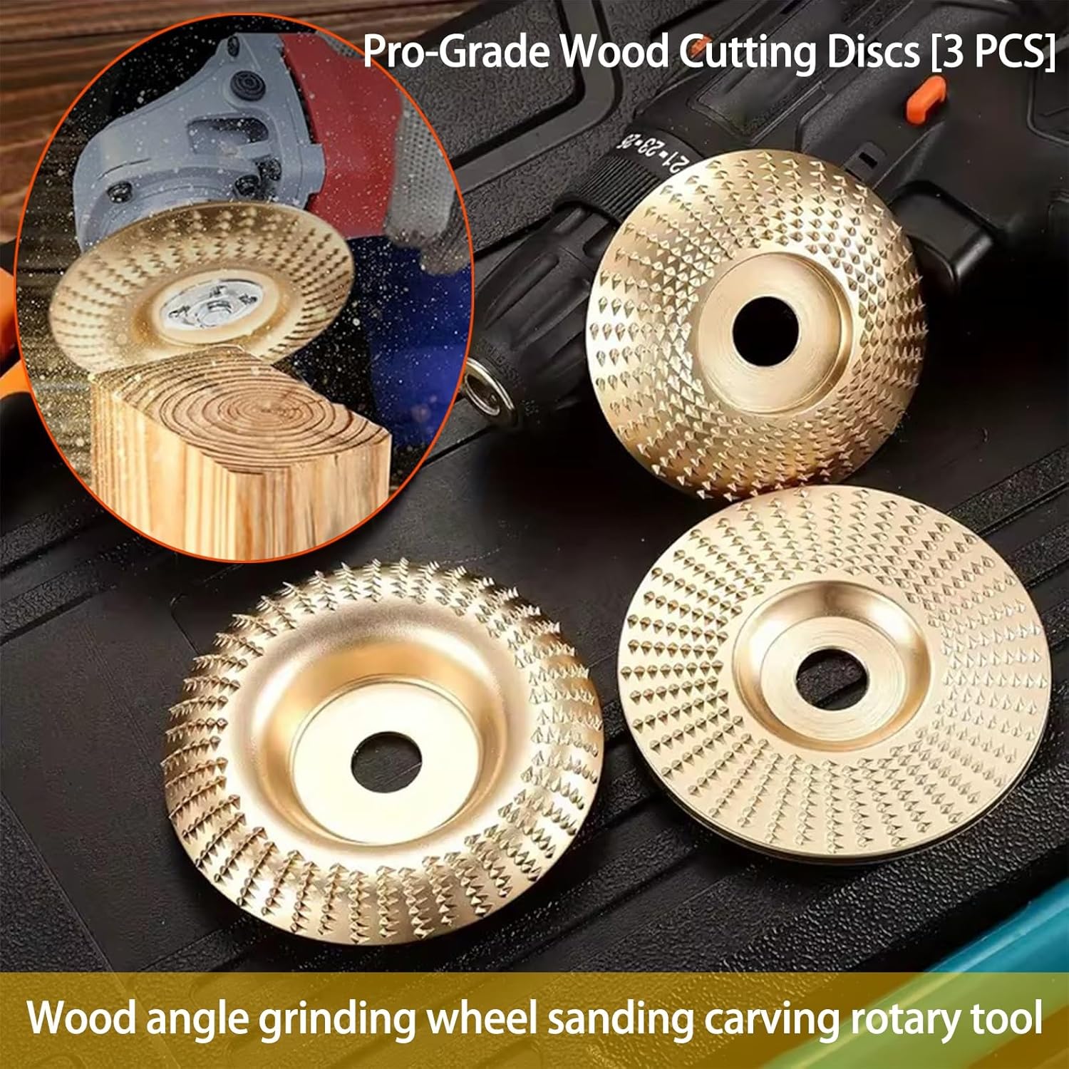 🔥🔨3PCS Wood Carving Disc Set