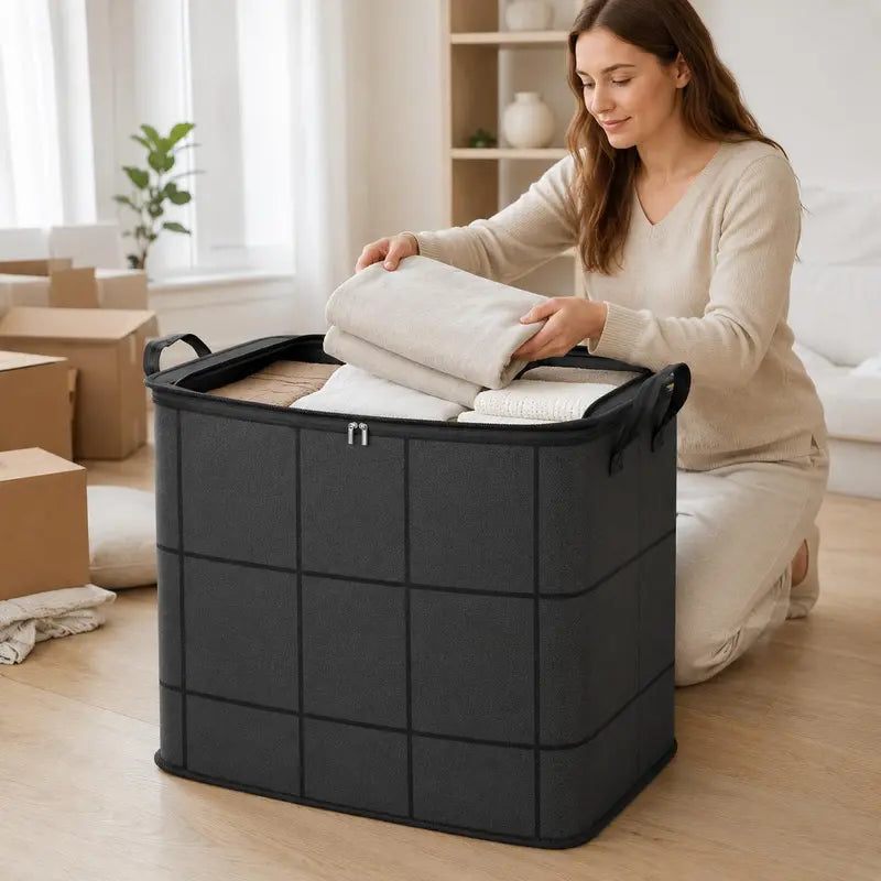 Storage Bag – Extra Large Moving & Closet Organizer for Bedding, Clothes & Blankets