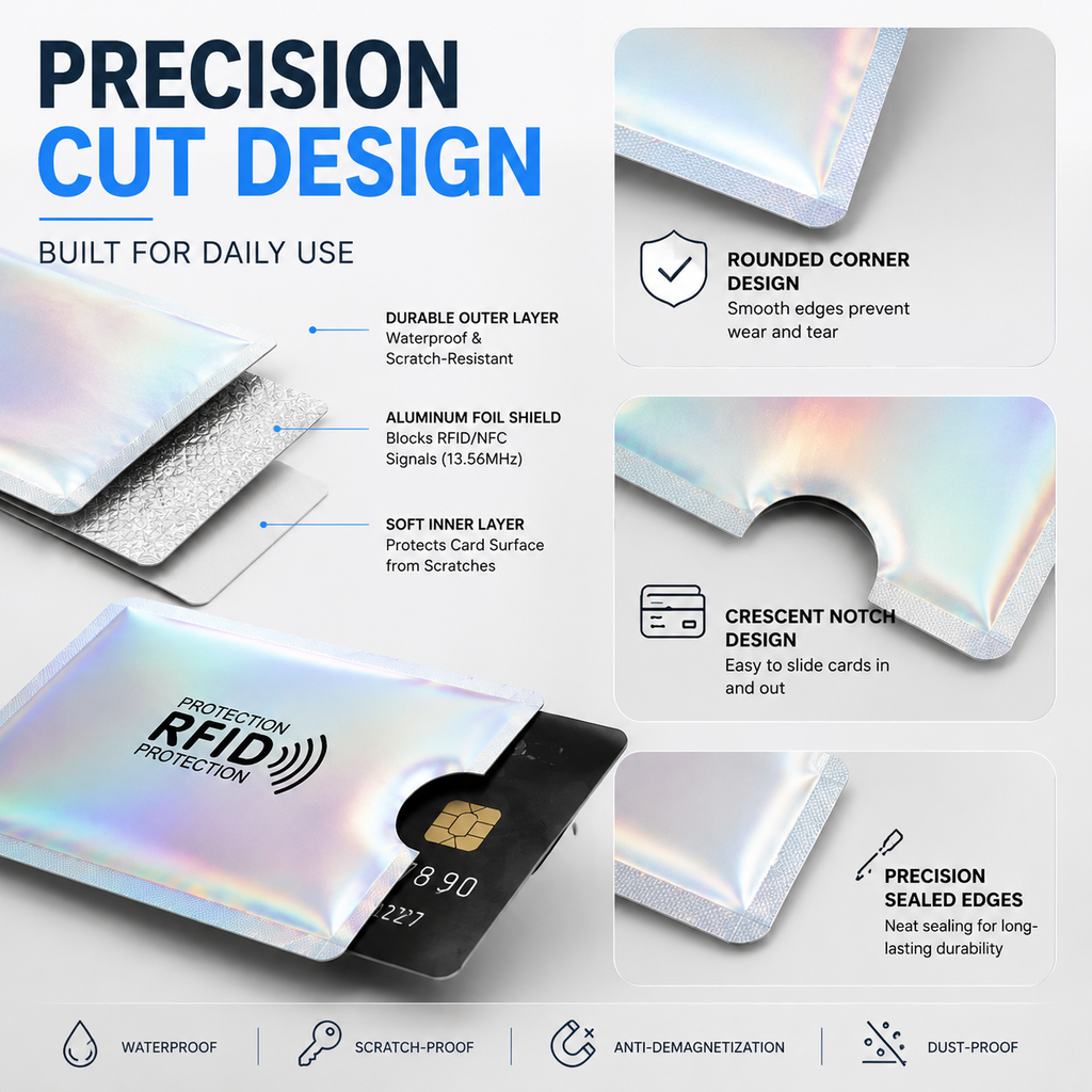 🔥8 Counts RFID Blocking Sleeves Set