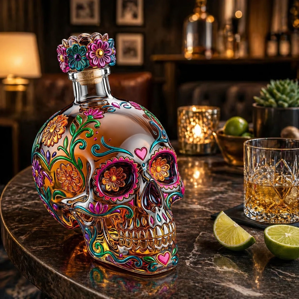 💯HOT SALE-Day of the Dead Limited Edition Tequila Bottle