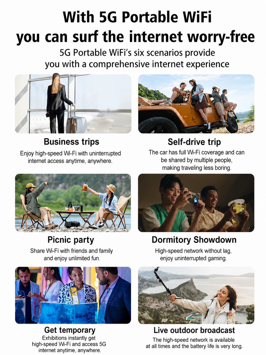 📶 All-Network Pocket WiFi – Ready in Seconds No Setup! No Hassle! Just Connect!🔥[Power on and use, free for life]