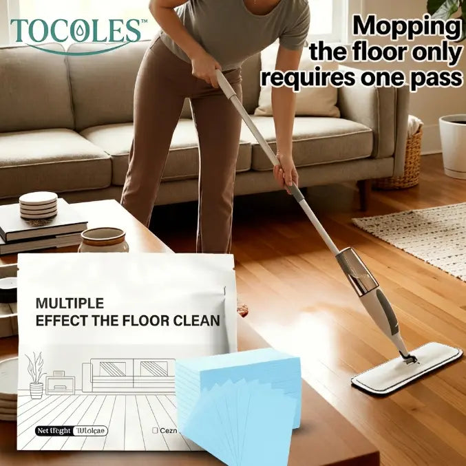 100 Piece Floor Cleaning Tablets Multi-Surface Cleaner for Hardwood Laminate Tile & RV Walls Antibacterial Deodorization Maintenance