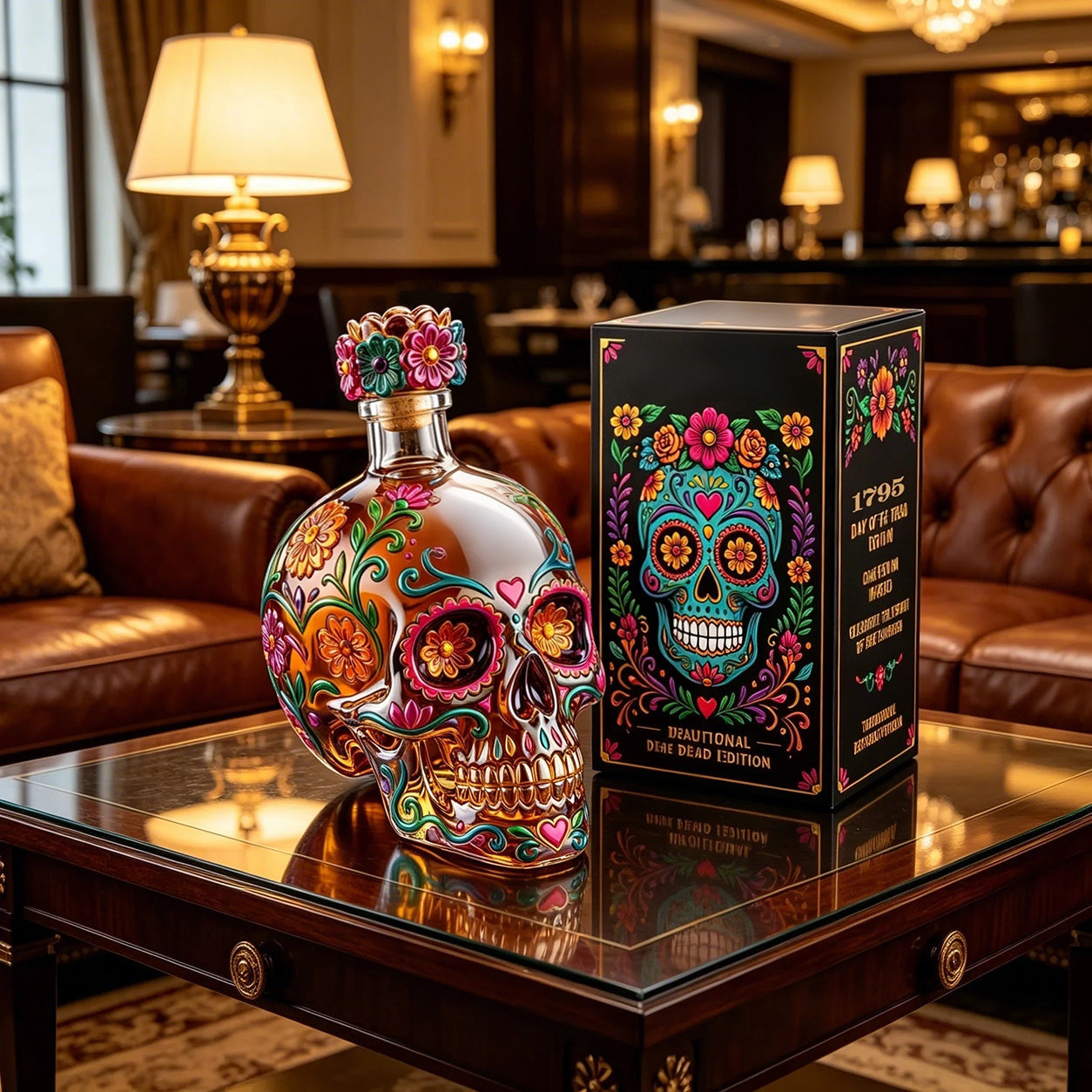 ✨HOT SALE-Day of the Dead Limited Edition Tequila Bottle