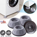 4-Piece Durable Compact Shock-Absorbing Pads for Large Home Appliances (Washing Machines, Dryers, Refrigerators) - Reduces Vibrations and Noise, Prevents Movement, Refrigerator Accessories