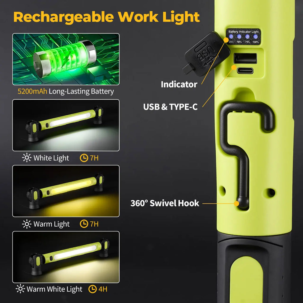Magnetic Under Hood LED Light | Hands-Free Lighting for Auto Work