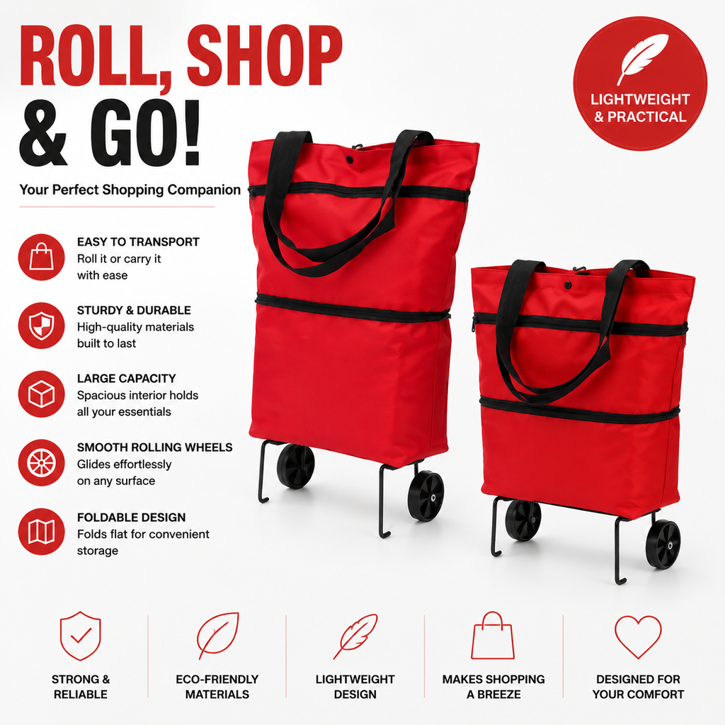 🔥HOT SALE 49% OFF🔥Foldable 2-in-1 Shopping Bag