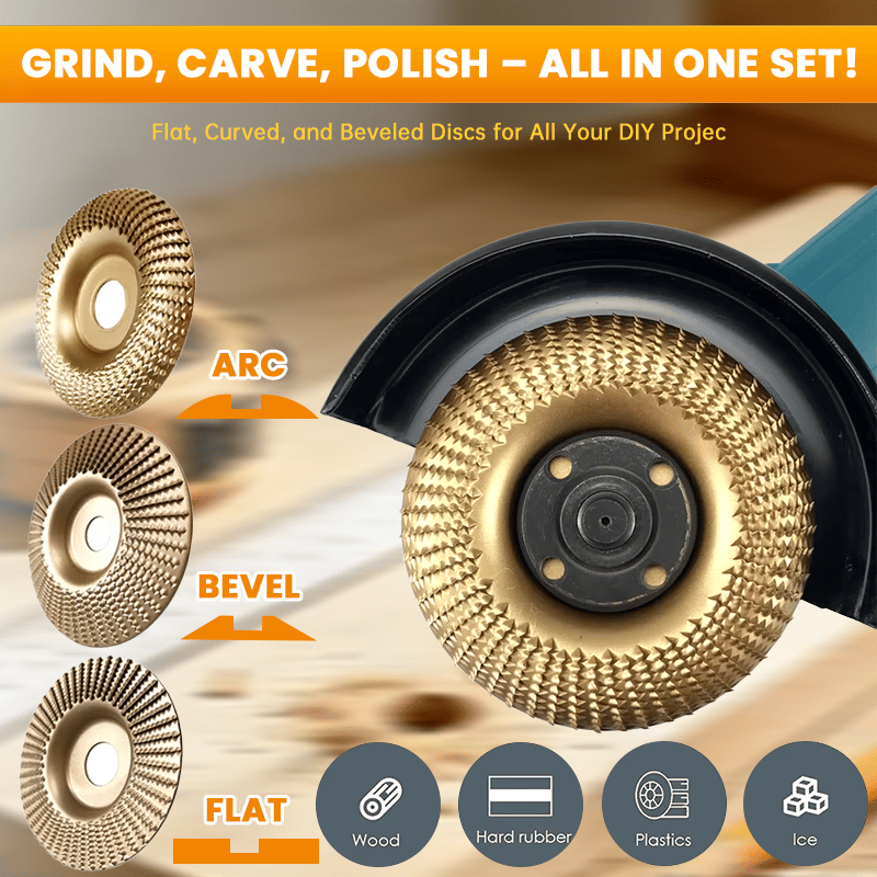 🔥🔨3PCS Wood Carving Disc Set