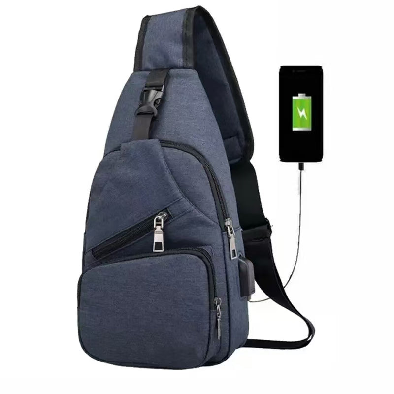 🔥Men's Waterproof Oxford Sling Chest Bag for Travel & Daily Use