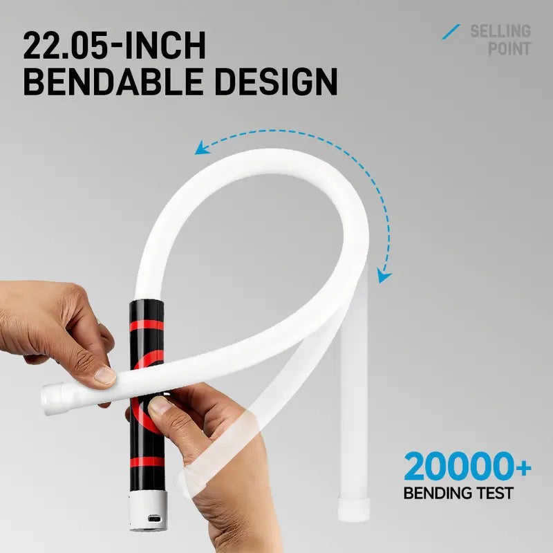 Bendable LED Flashlight Stick – 31" Flexible LED Work Light, High Lumen Magnetic Inspection Light