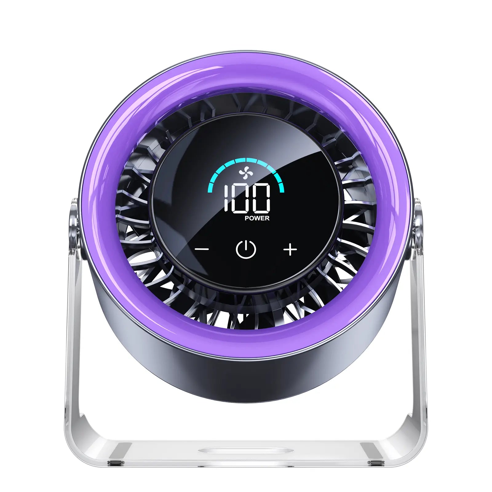 🔥Coolhill Desktop Fan Turbo Table Fan Travel Vacation Essentials for Office 100-Speed Digital Display Low Noise Rechargeable Battery Dual Adjustment Modes Quiet Cooling Quiet Desk Fan Portable