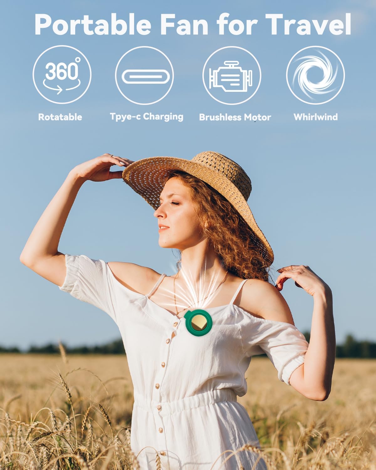 🎁Portable Clip-On Fan – 360° Adjustable