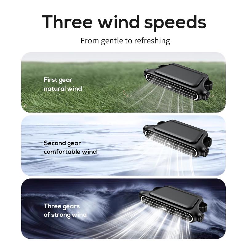 Car Seat Fan 🌬️ – 3-Speed Rechargeable Clip-On Fan with 3000mAh Battery 🔋 | USB-C Charging ⚡