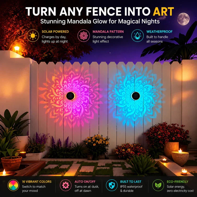 🌙 2026 New Solar Mandala Lights