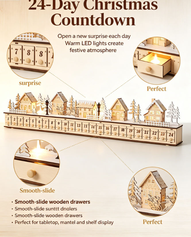 Home Reflections Christmas Village Advent Calendar