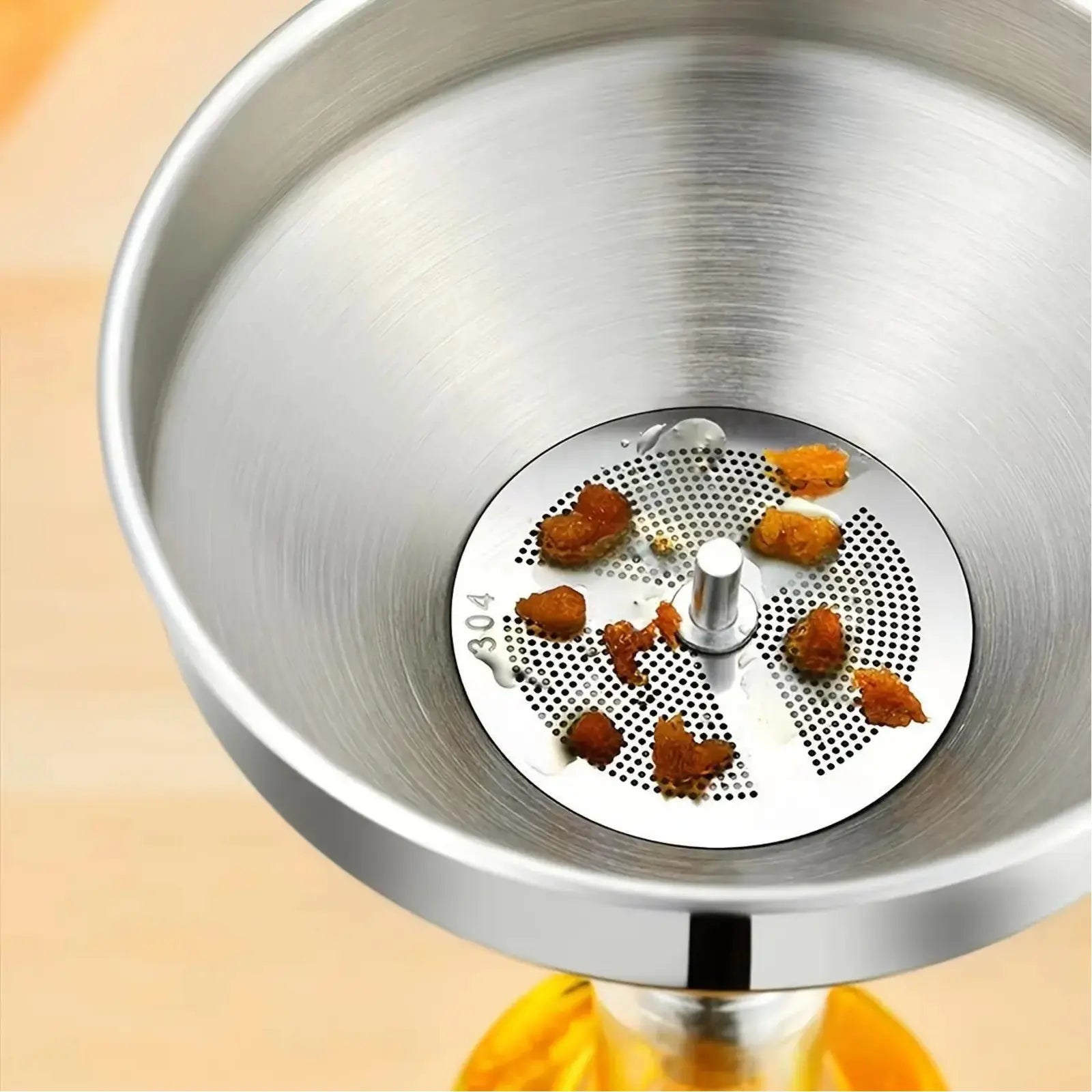 🔩 Stainless Steel Funnel – Rust-Proof, Multi-Size, Kitchen Essential