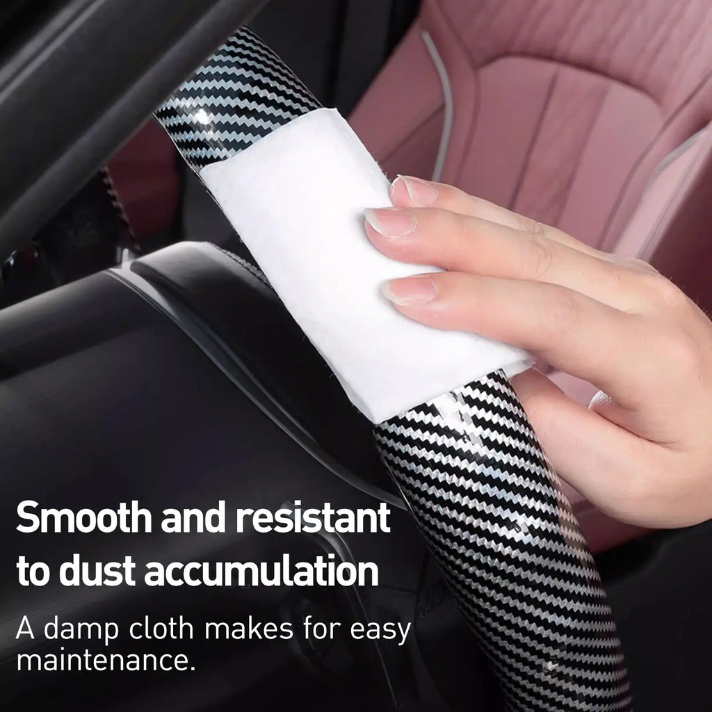 🚗Car Steering Wheel Cover, Non slip Design Steering Wheel Protector, Universal Car Steering Wheel Cover for 15 Inch