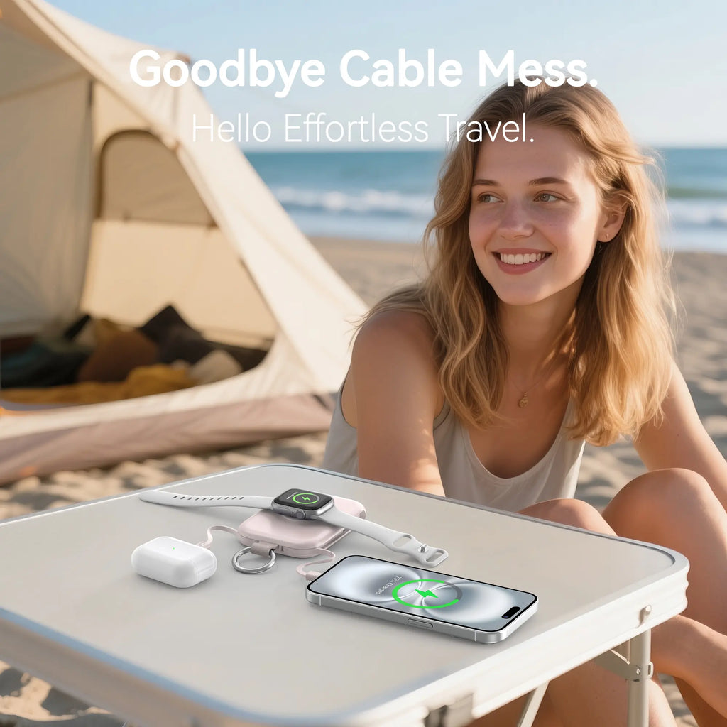 RORRY 10000mAh Portable Charger for Apple Watch & iPhone
