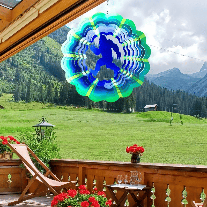 🦋Lucky Mandala Windmill – 3D Kinetic Art, Indoor/Outdoor, Stainless Steel