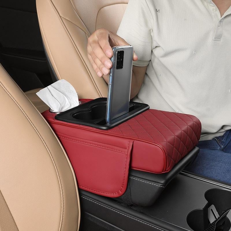 🔥Multifunctional PU Leather Car Armrest Box Mat