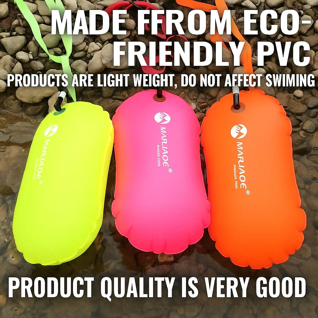 PVC pool Buoy Safety Buoy Tow Float Waterproof Air Bag With Waist Belt For rafting outdoor pool Swimming pool Safety Suppli