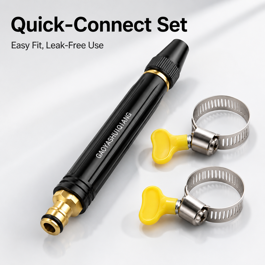 🌊 Hydro Jet Wand – High-Pressure Hose Nozzle, 2-in-1 Jet & Fan Spray