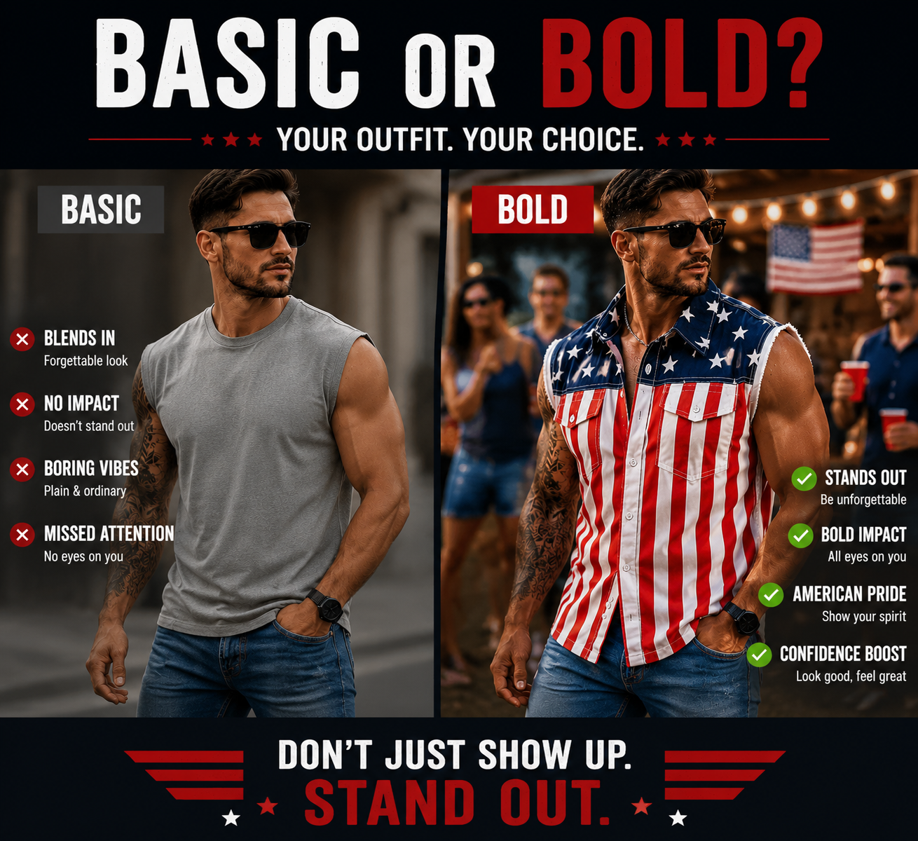 👕American Flag Denim Vest USA 250th Birthday Independence Day Sleeveless Unisex Summer Casual Jacket（副本）