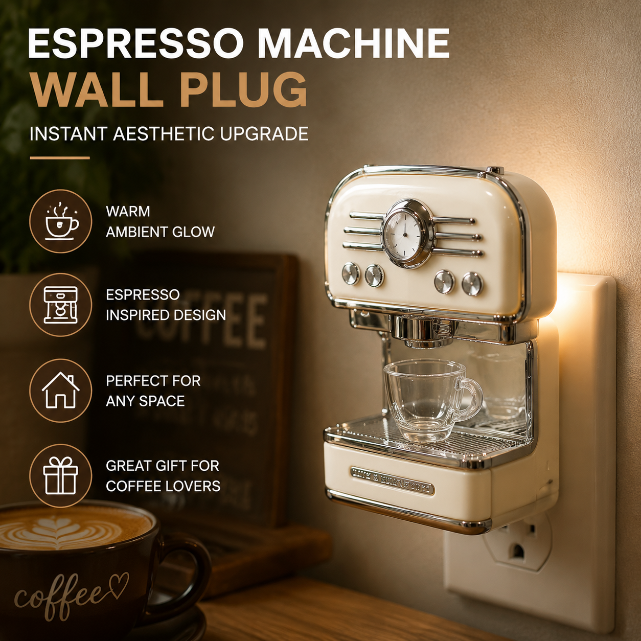 🔥 55% OFF TODAY | 😍 This Tiny Coffee Machine Decor Instantly Upgrades Your Coffee Corner Aesthetic