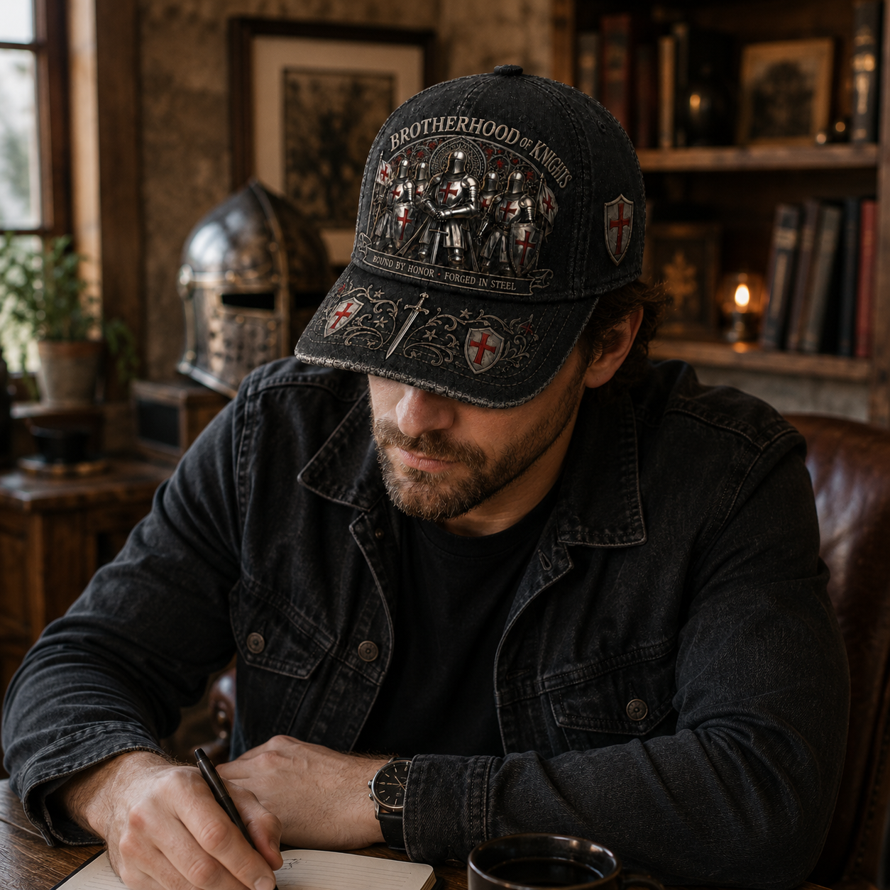 ⚡ Bound By Honor Forged In Steel – Knights Templar Cap
