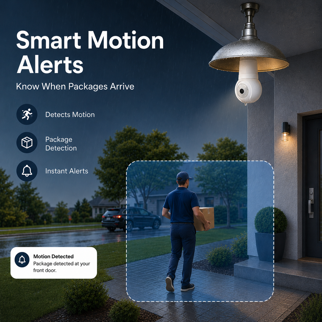 2K Light Bulb Security Camera | 360° WiFi Home Camera