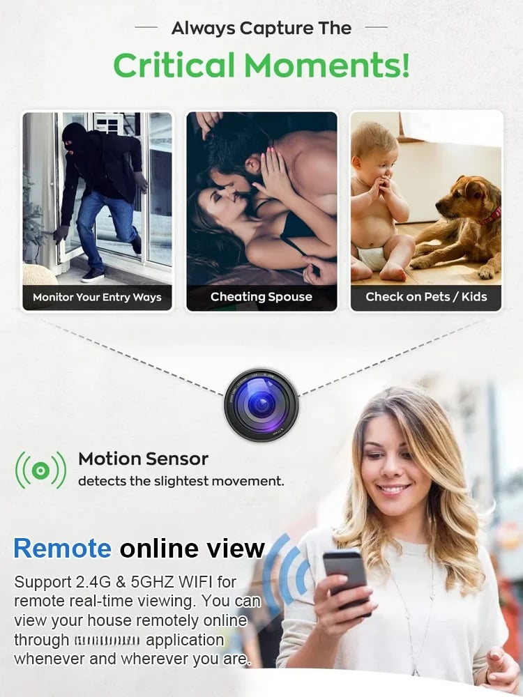 ⚡Mini Full HD 4K Security Camera
