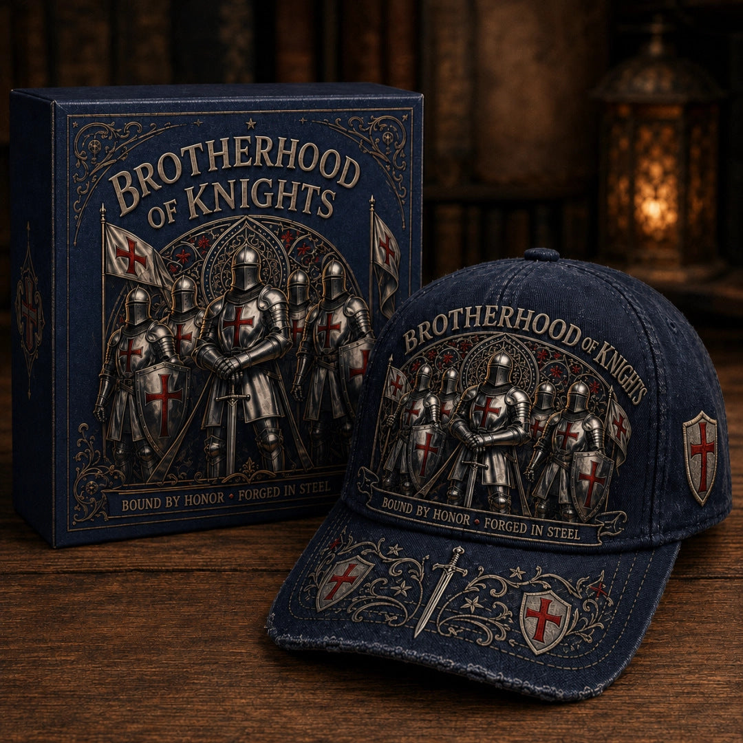 🧢 Bound By Honor Forged In Steel – Knights Templar Cap