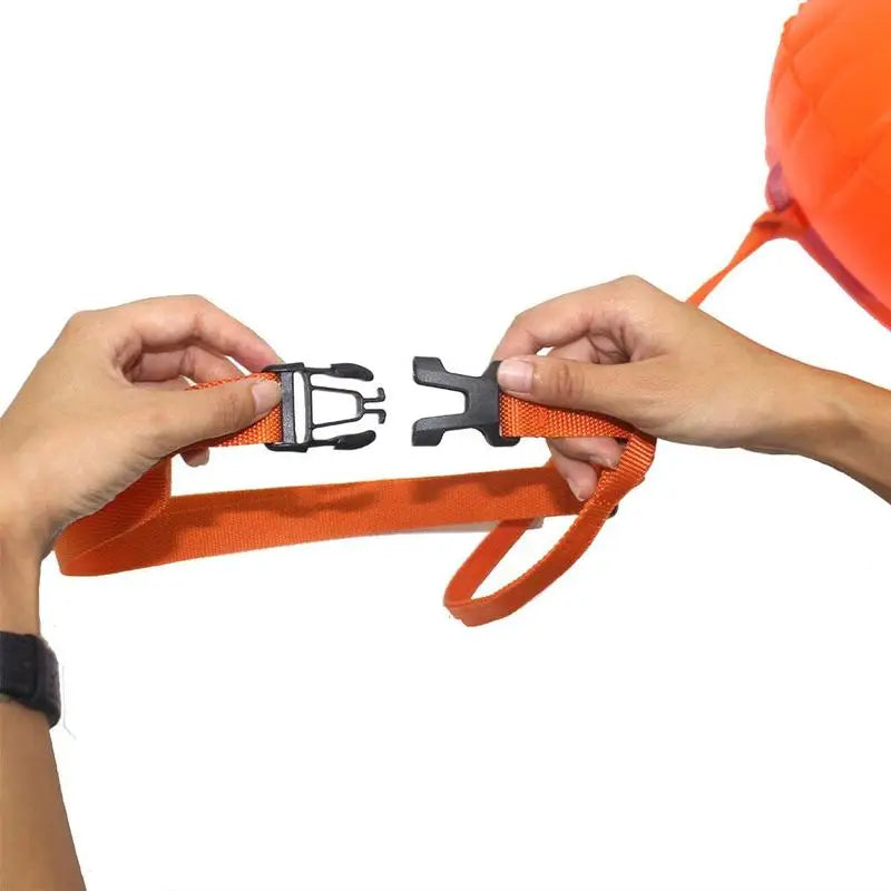 PVC pool Buoy Safety Buoy Tow Float Waterproof Air Bag With Waist Belt For rafting outdoor pool Swimming pool Safety Suppli