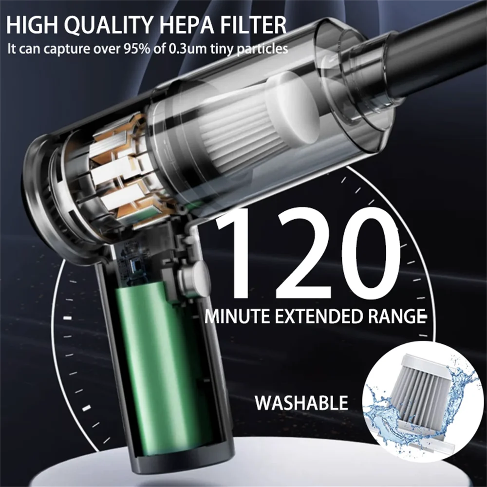 2-in-1 Handheld Vacuum & Air Duster