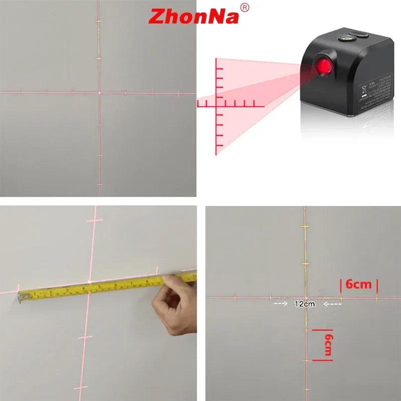 Powerful Laser Level Mini Horizontal And Vertical Cross Lines Super Green Portable Laser Level Location Line For USB Charge DIY