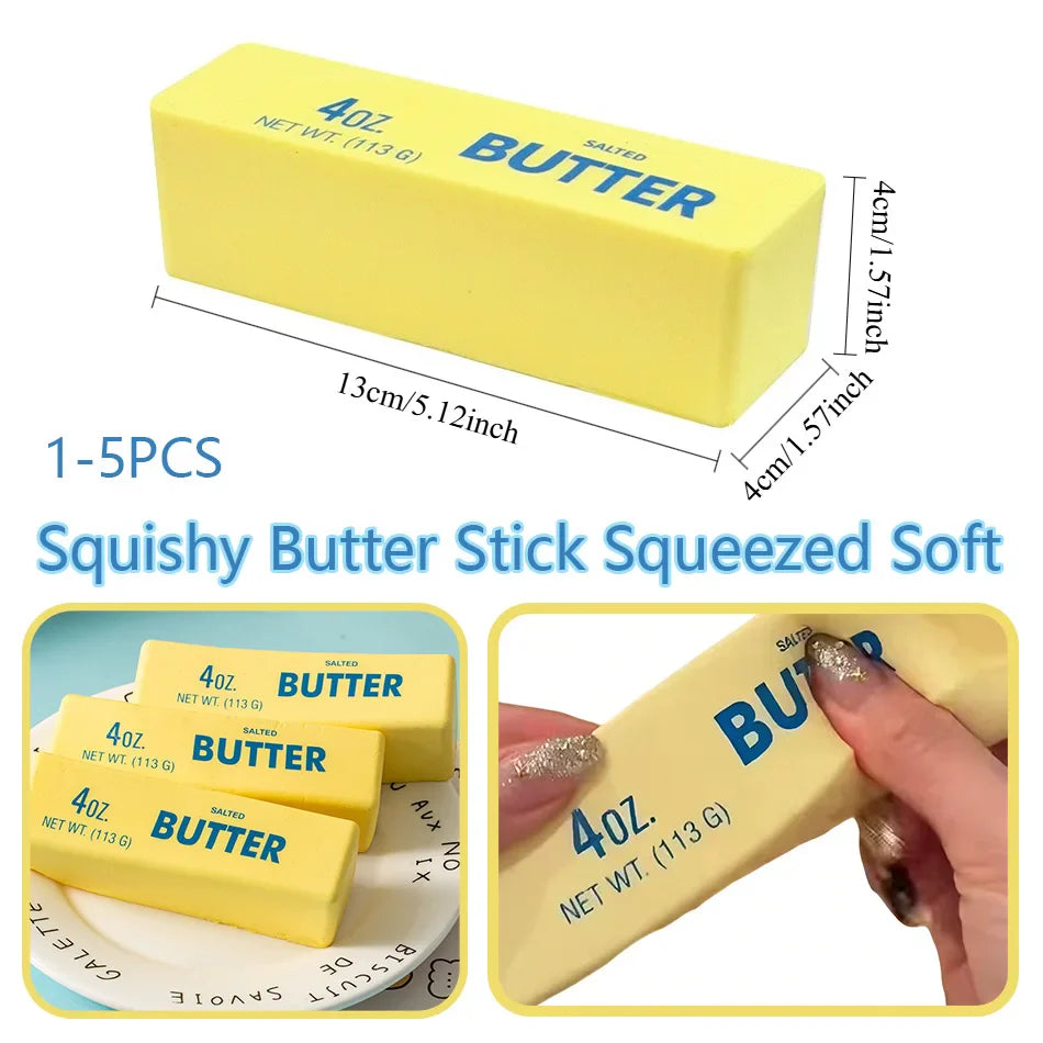 Squishy Butter Stick Squeezed Soft, Suitable for Children and Adults, Suitable for Parties, Games, Festivals, and Christmas Gift