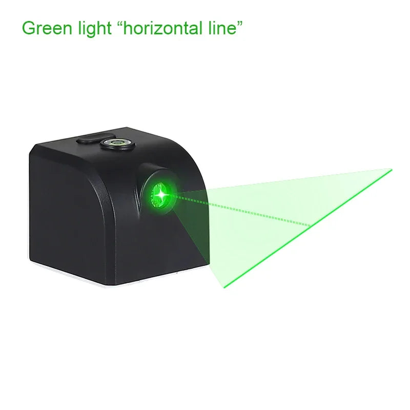 Powerful Laser Level Mini Horizontal And Vertical Cross Lines Super Green Portable Laser Level Location Line For USB Charge DIY
