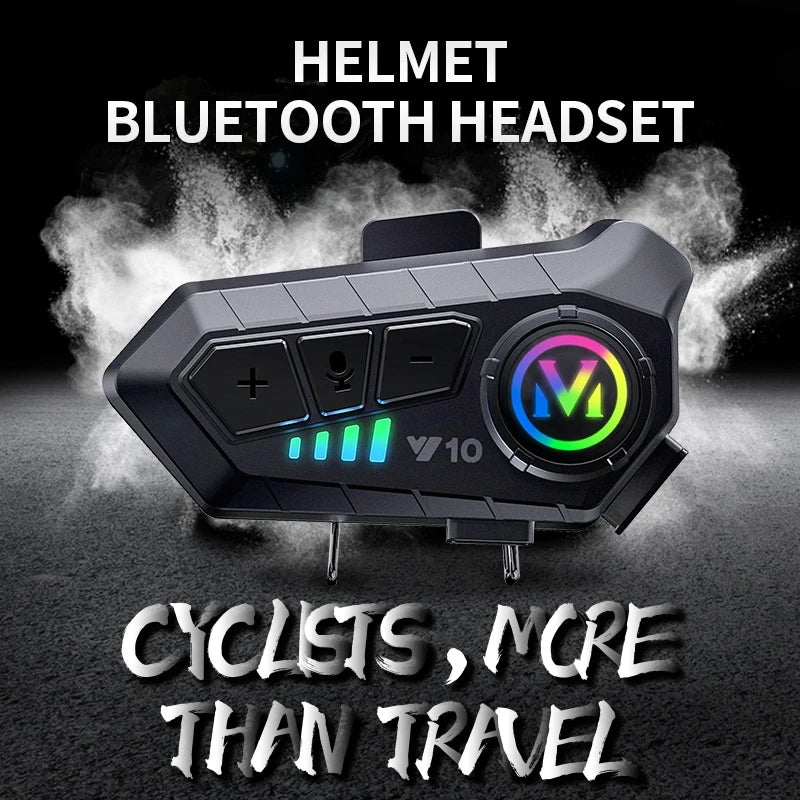 Motorcycle Bluetooth Headset Speaker Skiing Earphone Waterproof Bluetooth Helmet Headset with Noise Cancellation Ultra-Thin Wireless Bluetooth Headphones for All Helmets